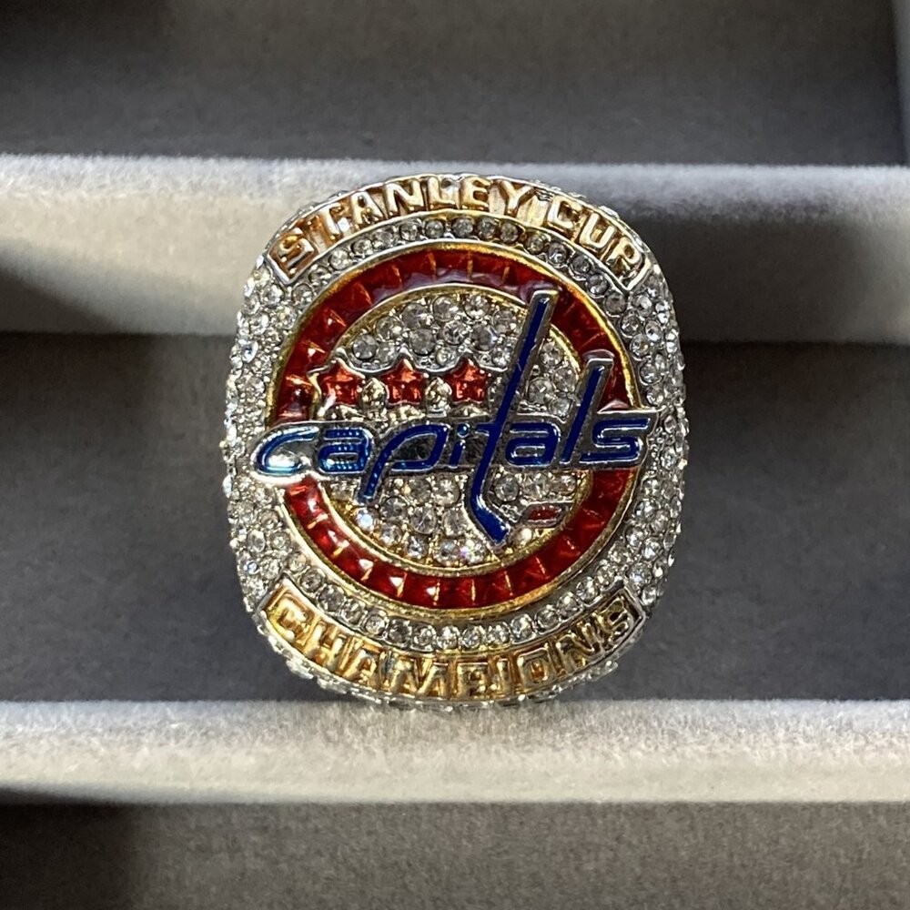 Washington Capitals, 2018 NHL Stanley Cup Ring, Ovechkin Souvenir - Size 12
